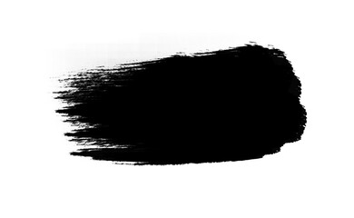 Ink brush stock isolated on transparent PNG file