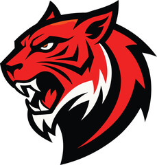 Obraz premium tiger head vector