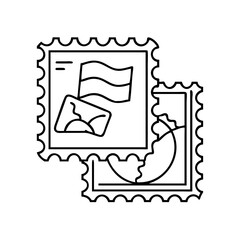 postage stamps icon, postage stamps vector illustration-simple illustration of postage stamps, perfect for postage stamps logos and icons