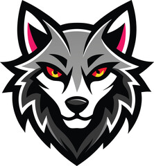 Fototapeta premium wolf head mascot