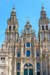 Fototapeta premium The Cathedral of Santiago de Compostela in Galicia, SpainFuentes y contenido relacionado