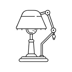Obraz premium desk lamp icon, desk lamp vector illustration-simple illustration of desk lamp, perfect for desk lamp logos and icons