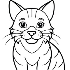 Bobcat illustration flat vector design