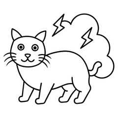 Bobcat illustration flat vector design