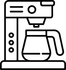 vector illustration of a coffee maker machine