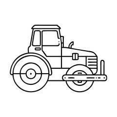 Naklejka premium road roller icon, road roller vector illustration-simple illustration of road roller, perfect for road roller logos and icons
