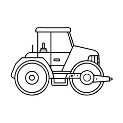 road roller icon, road roller vector illustration-simple illustration of road roller, perfect for road roller logos and icons