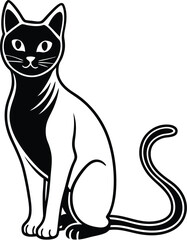 Cat silhouette vector designs 46