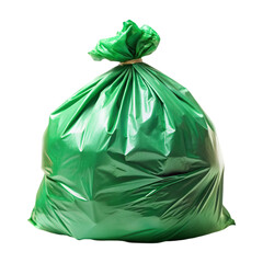 green garbage bag
