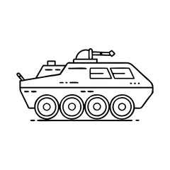 armored vehicle icon, armored vehicle vector illustration-simple illustration of armored vehicle, perfect for armored vehicle logos and icons