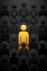Obraz premium Be the one who dares to stand out in a world of sameness