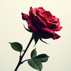 Black rose shape against a soft white or cream-colored background , black, elegant