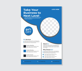 Corporate Business Flyer Template &ndash; Modern & Clean Layout for Company Promotion and Services Marketing