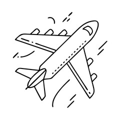 airplane icon, airplane vector illustration-simple illustration of airplane, perfect for airplane logos and icons