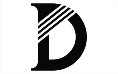 Elegant Letter D logo Vector Template Initial Letter D Logo Design. Creative And Modern D logo