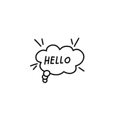 comic conversation text bubble