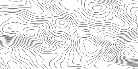 Fototapeta premium Abstract white contour wave lines topographic background, lines map seamless pattern, modern wallpaper texture and realistic design used for banner and posters, mountain relief geographic pattern.
