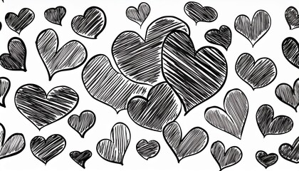 Heart icons in different sizes