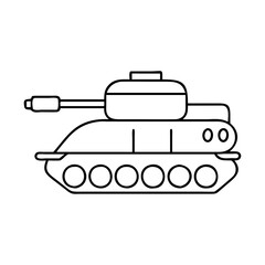 tank icon, tank vector illustration-simple illustration of tank, perfect for tank logos and icons