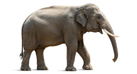 Fototapeta premium Person surfing on a wave in the ocean wearing a red shirt.