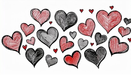 Heart icons in different sizes