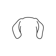 Obraz premium Hand drawn dog ears vector illustration 