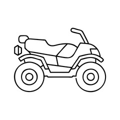 Fototapeta premium atv all terrain vehicle icon, atv all terrain vehicle vector illustration-simple illustration of atv all terrain vehicle, perfect for atv all terrain vehicle logos and icons