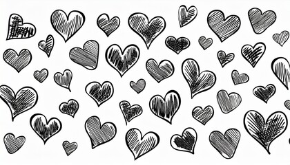 Heart icons in different sizes