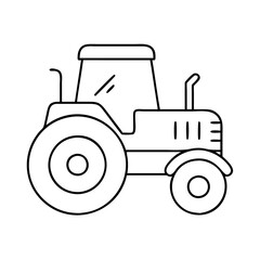 tractor icon, tractor vector illustration-simple illustration of tractor, perfect for tractor logos and icons