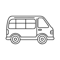 van icon, van vector illustration-simple illustration of van, perfect for van logos and icons