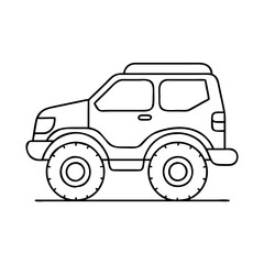 off road vehicle icon, off road vehicle vector illustration-simple illustration of off road vehicle, perfect for off road vehicle logos and icons