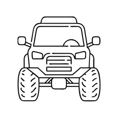 off road vehicle icon, off road vehicle vector illustration-simple illustration of off road vehicle, perfect for off road vehicle logos and icons