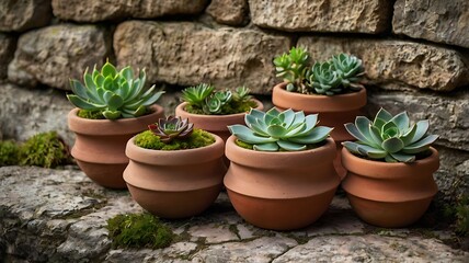 Fototapeta premium Sucullent plant in pot