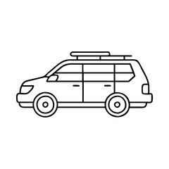 station wagon icon, station wagon vector illustration-simple illustration of station wagon, perfect for station wagon logos and icons