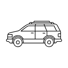 station wagon icon, station wagon vector illustration-simple illustration of station wagon, perfect for station wagon logos and icons