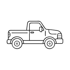 pickup truck icon, pickup truck vector illustration-simple illustration of pickup truck, perfect for pickup truck logos and icons