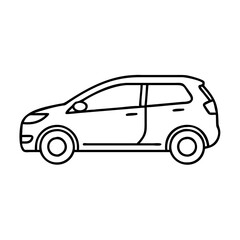 hatchback icon, hatchback vector illustration-simple illustration of hatchback, perfect for hatchback logos and icons