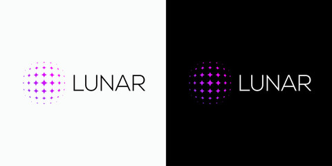 Star spark shape vector logo design with modern, simple, clean and abstract style. Icon for business, cosmetics and beauty, spa and personal branding.