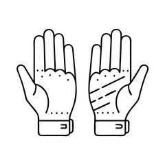 golf gloves icon, golf gloves vector illustration-simple illustration of golf gloves, perfect for golf gloves logos and icons