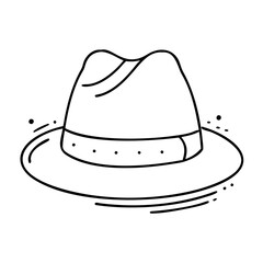 trilby icon, trilby vector illustration-simple illustration of trilby, perfect for trilby logos and icons