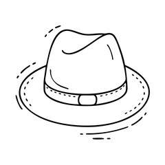 fedora icon, fedora vector illustration-simple illustration of fedora, perfect for fedora logos and icons