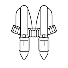 bandoliers icon, bandoliers vector illustration-simple illustration of bandoliers, perfect for bandoliers logos and icons