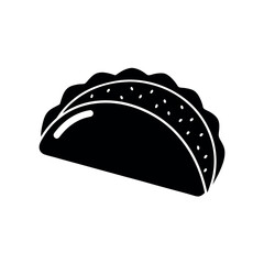 Tacos Silhouette Vector Illustration