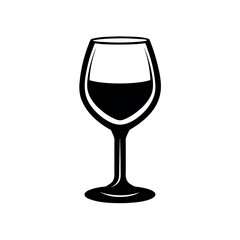 Wine Glass Silhouette Vector