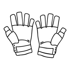 fingerless gloves icon, fingerless gloves vector illustration-simple illustration of fingerless gloves, perfect for fingerless gloves logos and icons