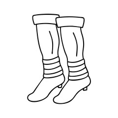 leg warmers icon, leg warmers vector illustration-simple illustration of leg warmers, perfect for leg warmers logos and icons