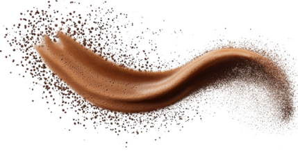 chocolate ice cream on transparant background 
