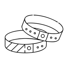 wristbands icon, wristbands vector illustration-simple illustration of wristbands, perfect for wristbands logos and icons