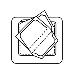 pocket squares icon, pocket squares vector illustration-simple illustration of pocket squares, perfect for pocket squares logos and icons