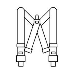 suspenders icon, suspenders vector illustration-simple illustration of suspenders, perfect for suspenders logos and icons